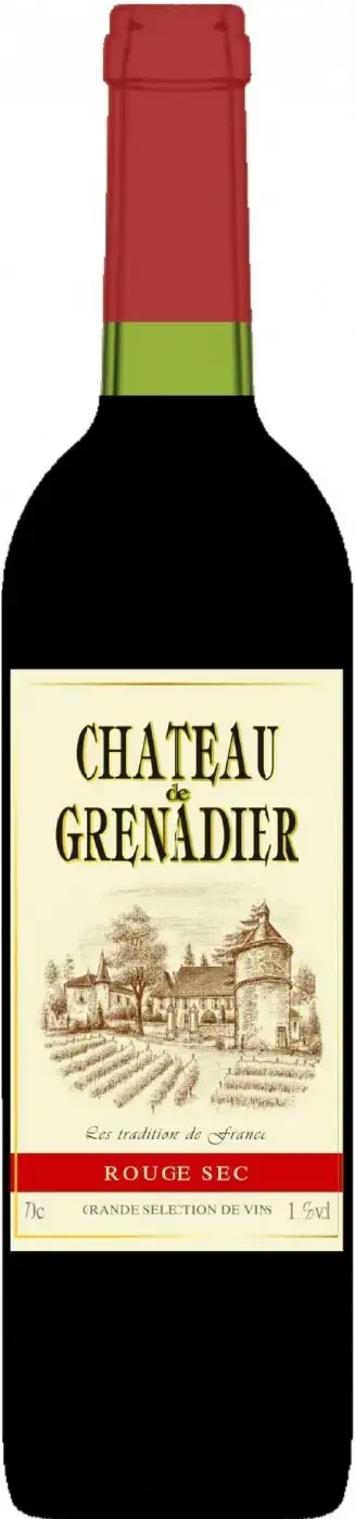 Вино Chateau de Grenadier Rouge Sec, 0.7 л