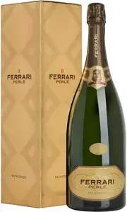 Игристое вино Ferrari Perle Brut Trento DOC, gift box, 2013, 1.5 л