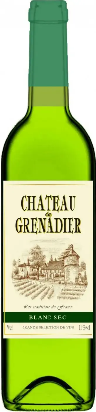 Вино Chateau de Grenadier Blanc Sec, 0.7 л