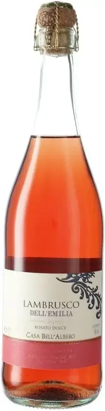 Игристое вино Casa Bell'Albero Lambrusco dell'Emilia IGT Rosato Dolce, 0.75 л