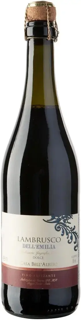 Игристое вино Casa Bell'Albero Lambrusco dell'Emilia IGT Rosso Dolce, 2021, 0.75 л