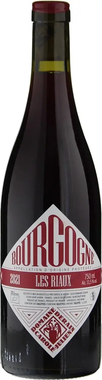 Вино Domaine Derain Bourgogne Les Riaux AOC, 2021, 0.75 л