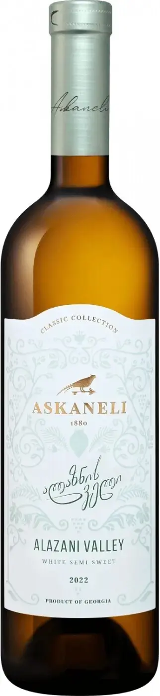 Вино Askaneli Brothers Alazany valley White semi-sweet, 2022, 0.75 л