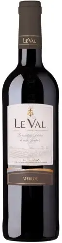 Вино Le Val Merlot Pays d'Oc IGP, 0.75 л