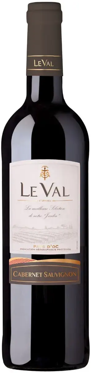 Вино Le Val Cabernet Sauvignon Pays d'Oc IGP 0.75 л