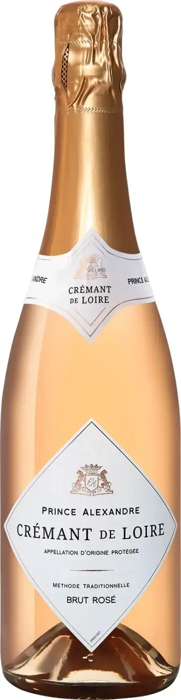 Игристое вино Prince Alexandre Cremant de Loire AOC Rose Brut, 2021, 0.75 л