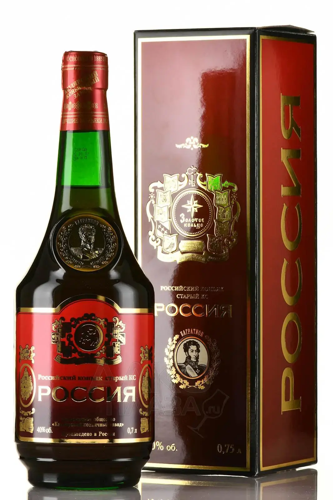 Коньяк Старый КС Россия, в подарочной упаковке, 0.7 л