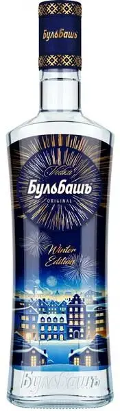 Водка Бульбашъ Особая, Новогодний дизайн, 0.5 л