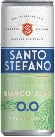 Игристое вино Santo Stefano Bianco Zero, in can, 0.25 л