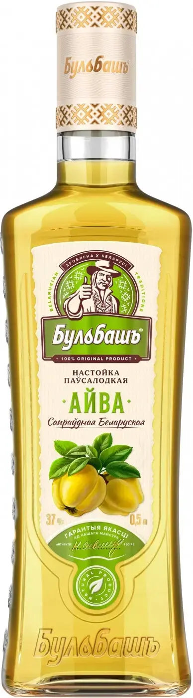 Ликер Бульбашъ Айва, настойка полусладкая, 0.5 л