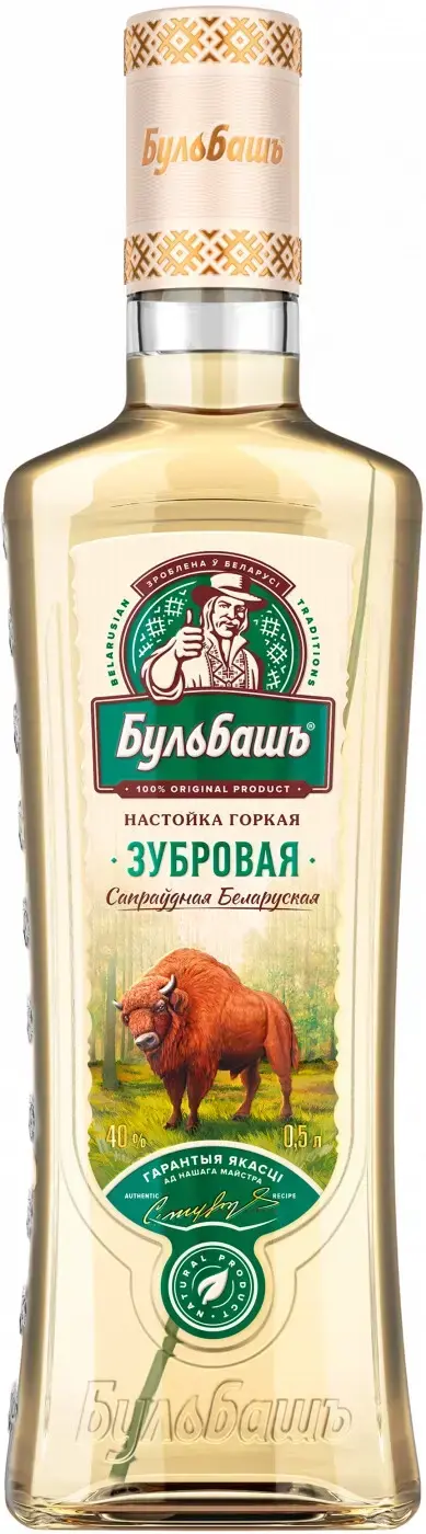 Ликер Бульбашъ Зубровая, настойка горькая, 0.5 л