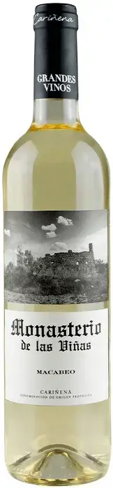 Вино Monasterio de las Vinas Macabeo, Carinena DO, 2022, 0.75 л