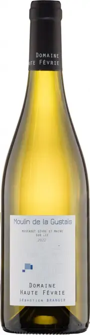 Вино Domaine La Haute Fevrie, Moulin de la Gustais Muscadet Sevre et Maine AOC sur Lie, 2022, 0.75 л