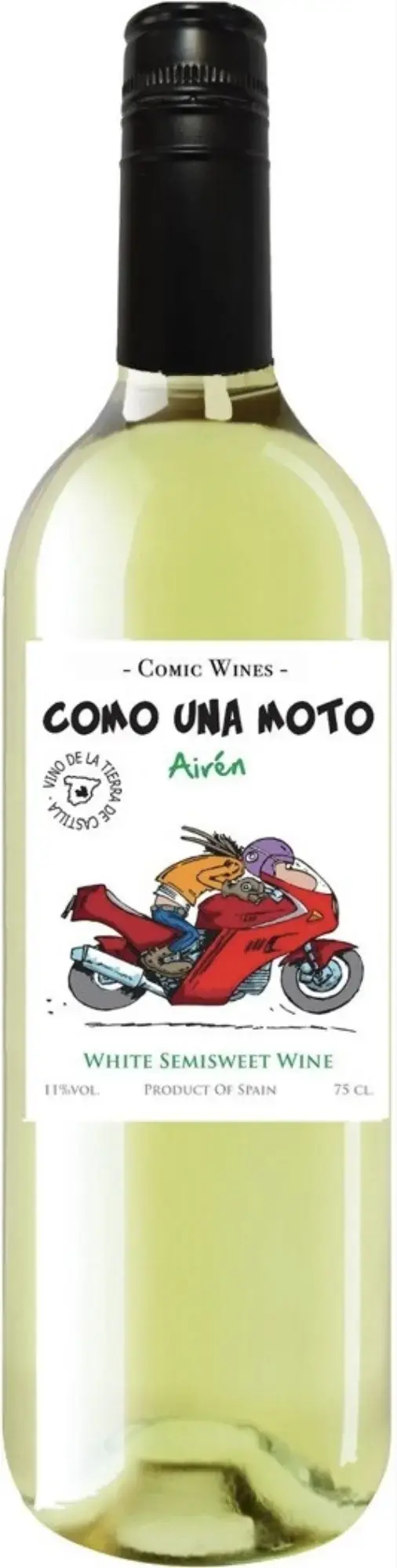Вино Como Una Moto Airen Semisweet, 2022, 0.75 л