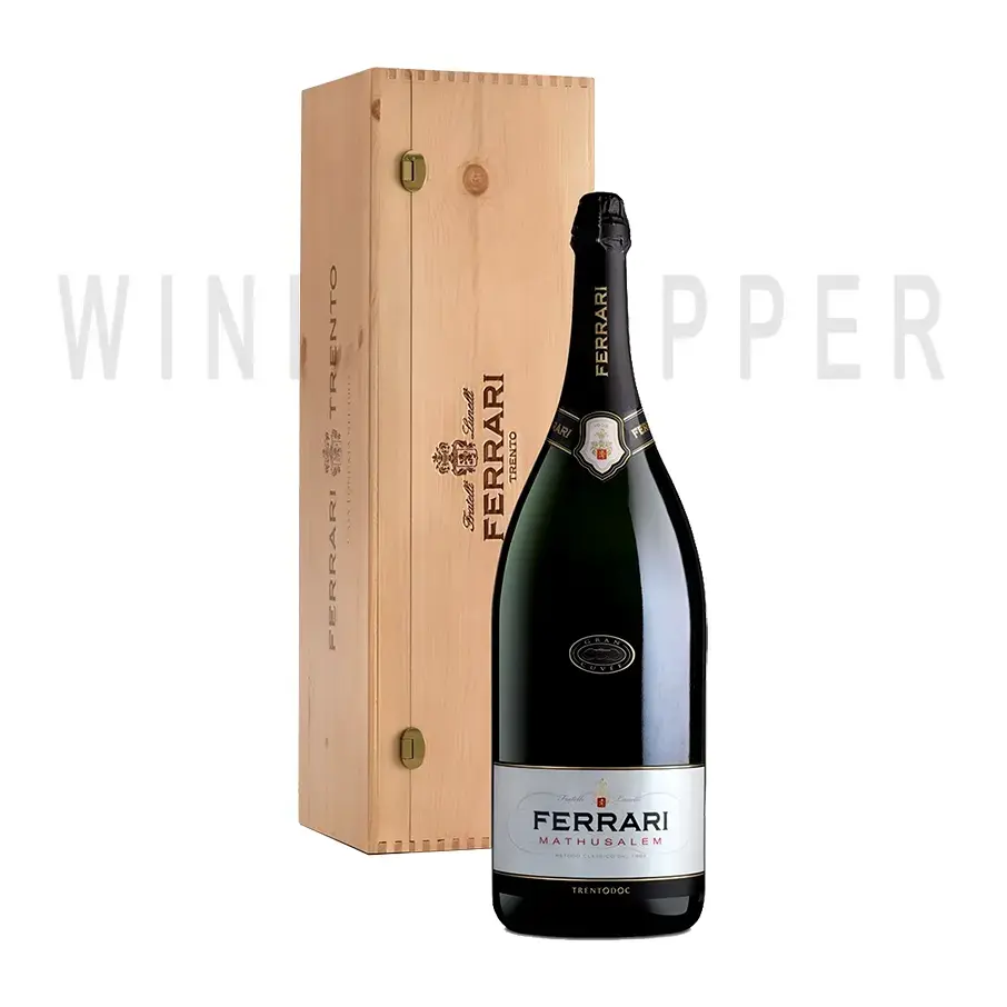 Игристое вино Ferrari, Brut, Trento DOC, wooden box, 6 л