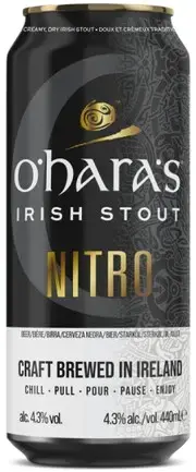 Пиво Carlow, O'Hara's Irish Stout Nitro, in can, 0.44 л