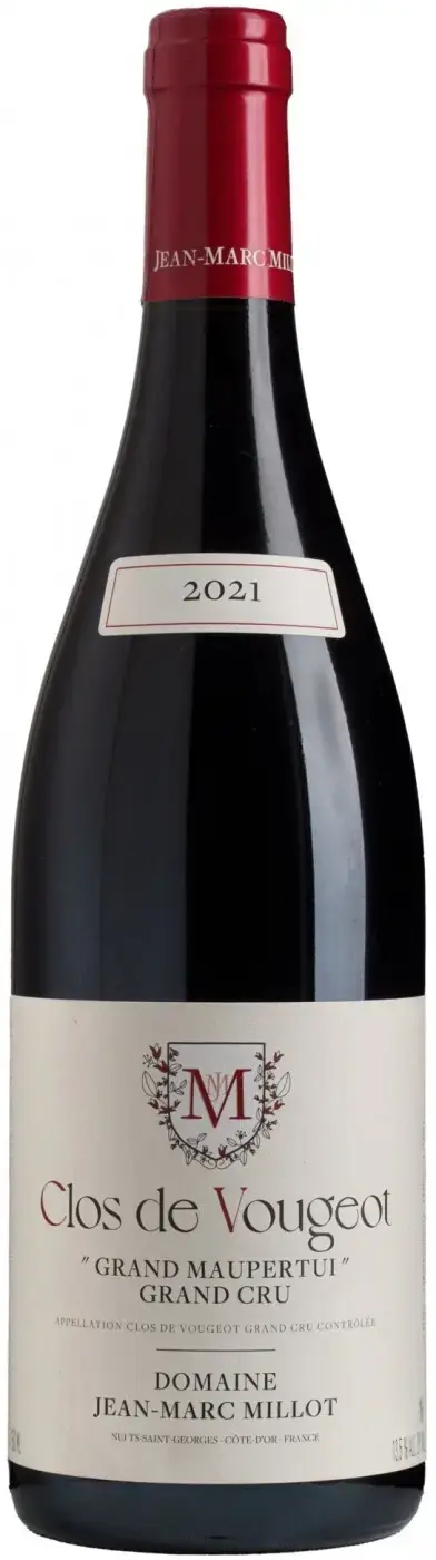 Вино Domaine Jean-Marc Millot Clos de Vougeot Grand Cru Grand Maupertui AOC, 2021, 0.75 л