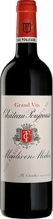 Вино Chateau Poujeaux, Moulis-en-Medoc AOC Cru Bourgeois, 2020, 0.75 л