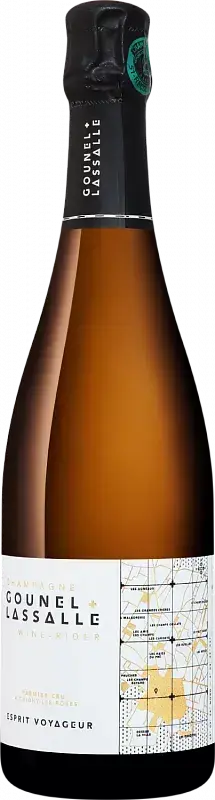 Шампанское Gounel Lassalle Esprit Voyageur Chigny-les-Roses Champagne AOC, 2018, 0.75 л