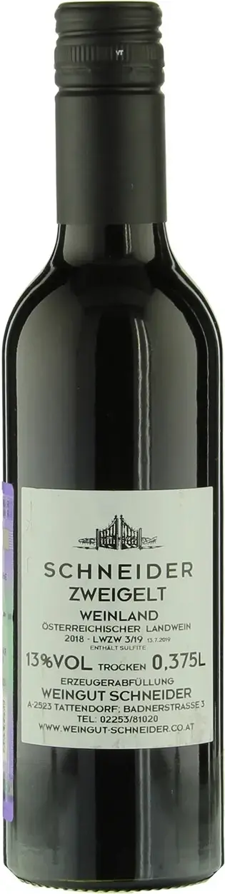 Вино Weingut Schneider Zweigelt, 2022, 0.375 л
