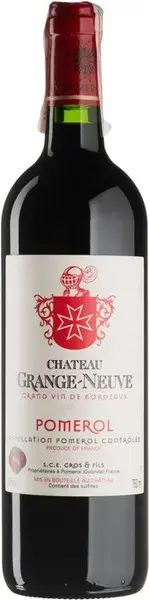 Вино Chateau Grange-Neuve Pomerol AOC, 2019, 0.75 л