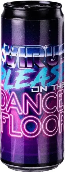 Игристое вино Masseria La Cattiva No Virus Please on the Dance Floor, 2021, in can, 0.33 л
