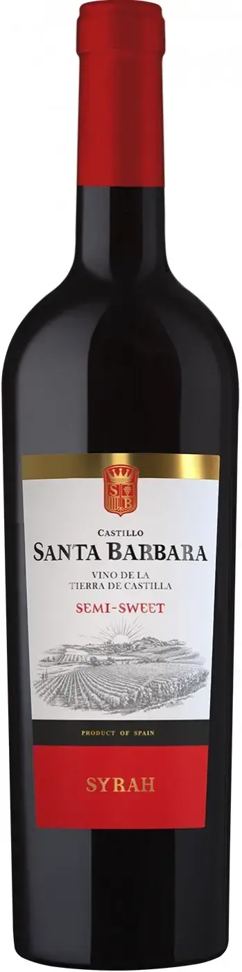 Вино Castillo Santa Barbara Syrah Semi-Sweet Tierra de Castilla IGP, 0,75 л