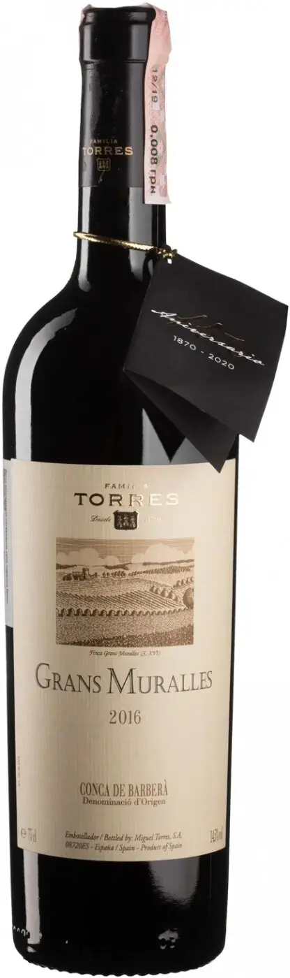 Вино Torres Grans Muralles Conca de Barbera DO, 2016, 0.75 л