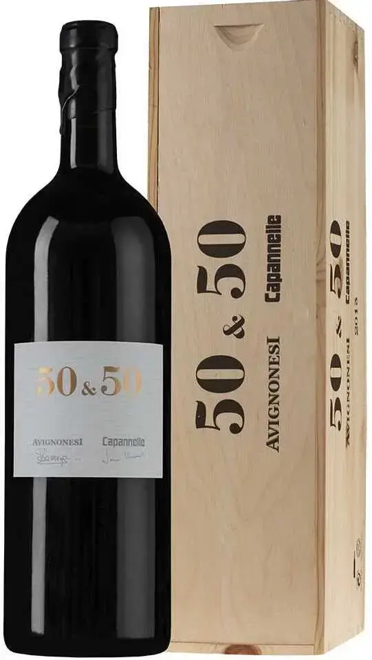 Вино Avignonesi-Capannelle, 50 & 50, wooden box, 2019, 3 л