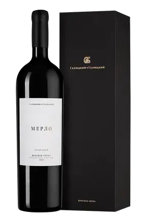 Вино Красная Горка Мерло, gift box, 2020, 1.5 л