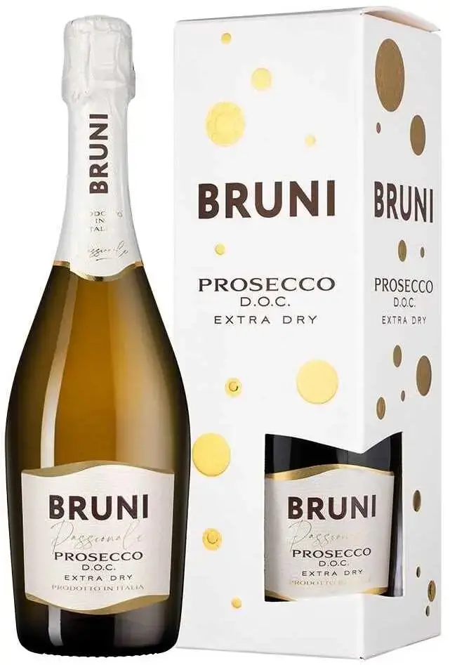 Игристое вино Bruni Prosecco DOC Extra Dry, gift box, 0.75 л
