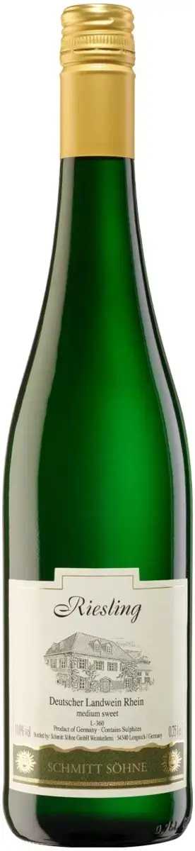 Вино Schmitt Sohne Riesling Medium Sweet, 2022, 0.75 л