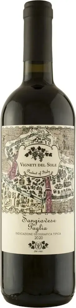 Вино Pasqua Vigneti del Sole Sangiovese Puglia IGT, 2020, 0.75 л