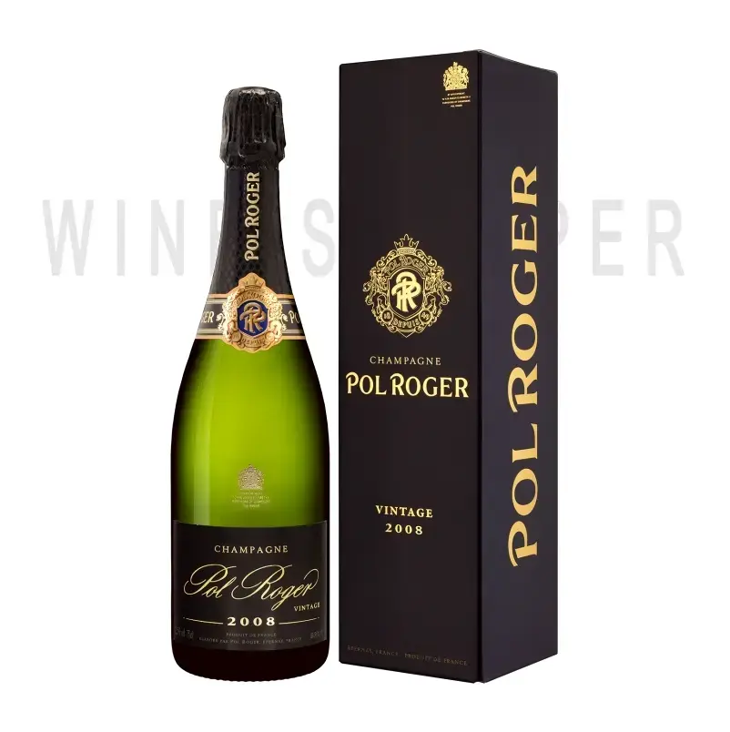 Шампанское Pol Roger Brut Vintage AOC in gift box 2008 0.75 л