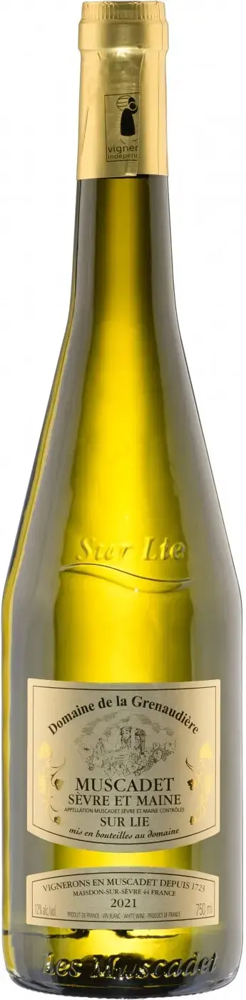 Вино Domaine de la Grenaudiere Muscadet Sevre et Maine AOC Sur Lie, 2021, 0.75 л