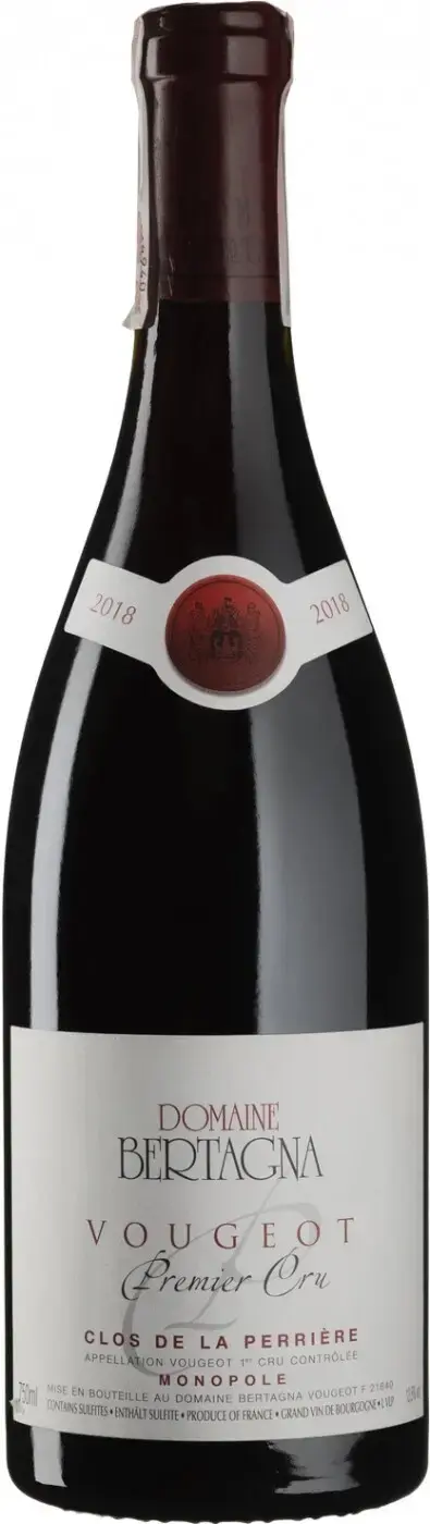 Вино Domaine Bertagna Vougeot 1-er Cru Clos de La Perriere Monopole, 2018, 1.5 л