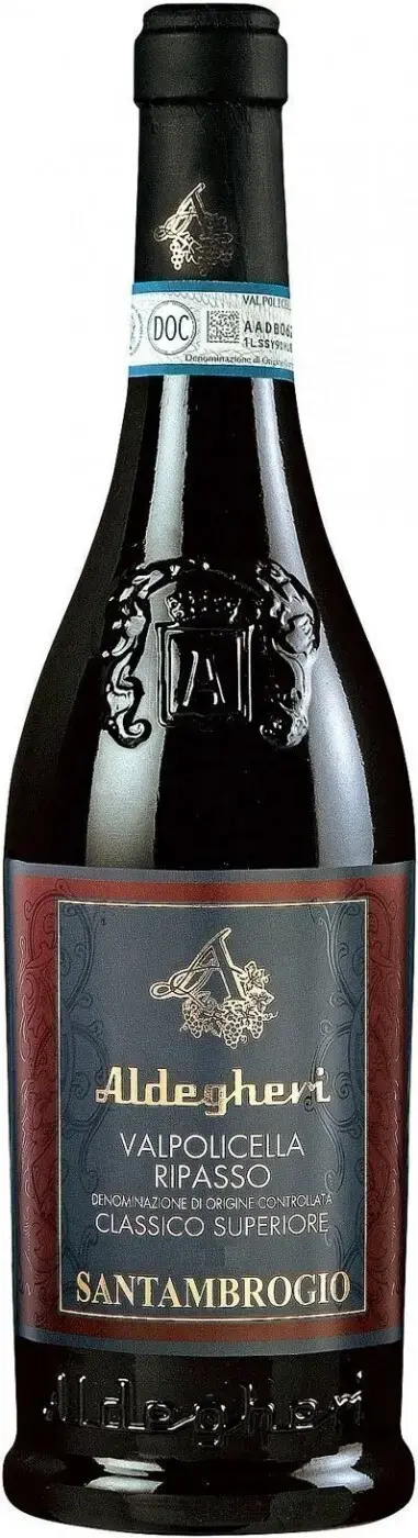 Вино Cantine Aldegheri Valpolicella Ripasso Santambrogio Classico Superiore DOC, 2018, 1.5 л