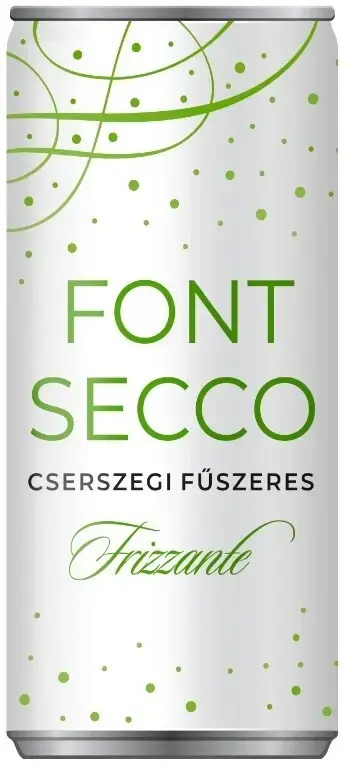 Игристое вино Font Secco Cserszegi Fuszeres Frizzante, in can, 0.25 л