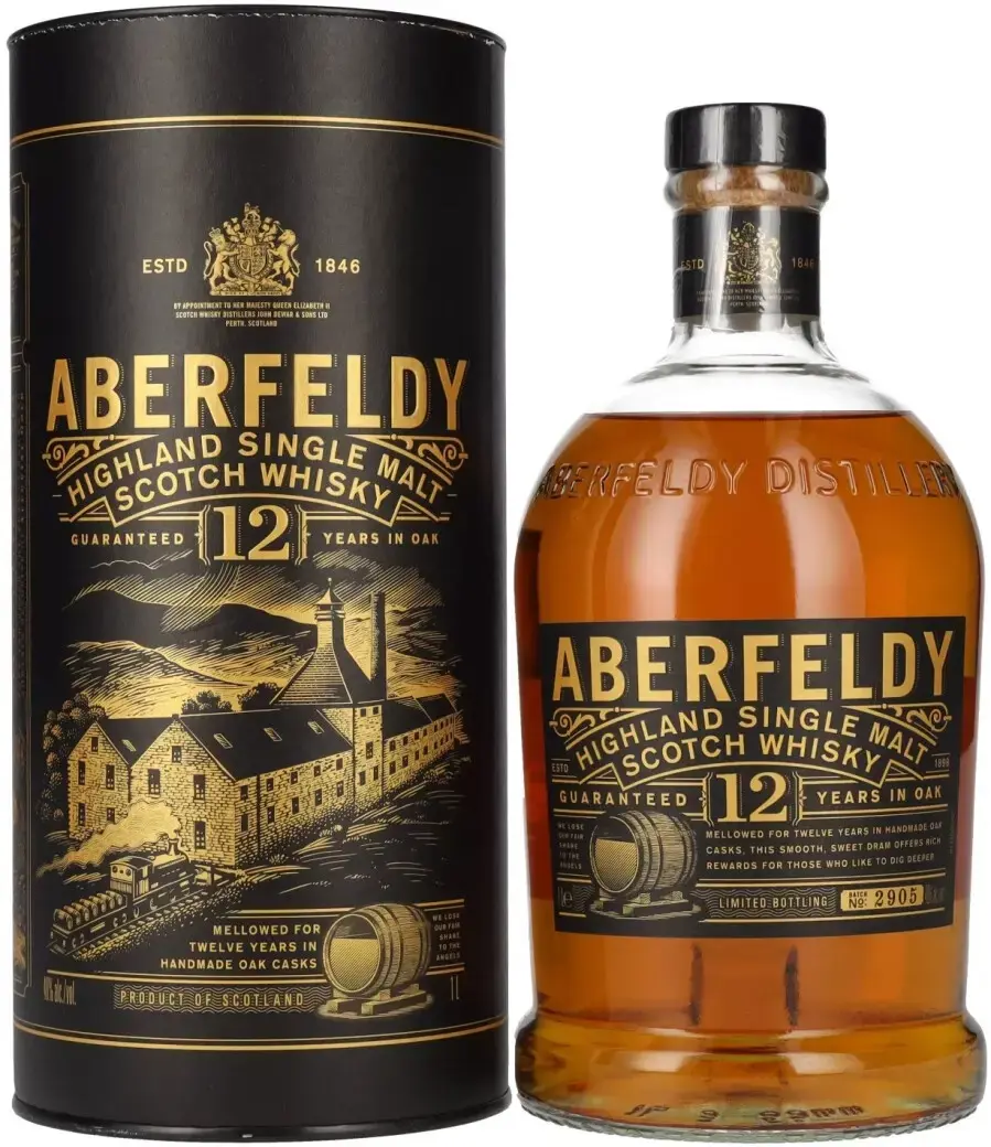 Виски Aberfeldy 12 Years Old, gift tube, 1 л
