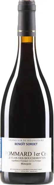 Вино Domaine Benoit Sordet Pommard 1er Cru Le Clos des Boucherottes AOC Monopole, 2020, 0.75 л