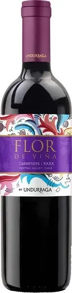 Вино Undurraga Flor de Vina Carmenere, 2020, 0.75 л