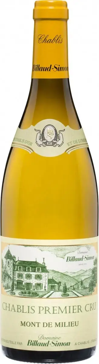 Вино Billaud-Simon Chablis Premier Cru Mont de Milieu, 2022, 0.75 л