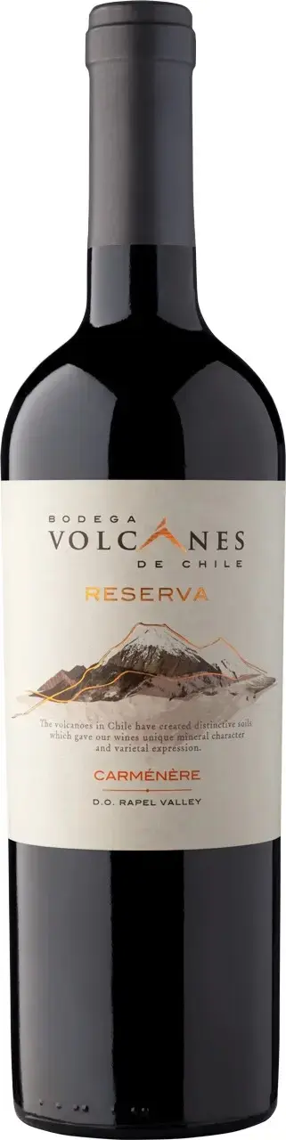 Вино Volcanes Reserva Carmenere Rapel Valley DO, 2020, 0.75 л