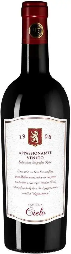 Вино Cielo e Terra Appassionante Rosso Veneto IGT, 2021, 0.75 л