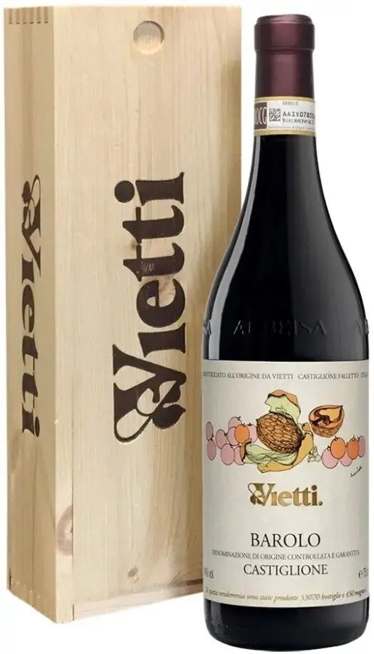 Вино Vietti Barolo Castiglione DOCG, wooden box, 2019, 0.75 л