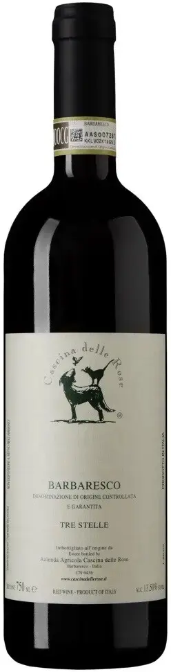 Вино Cascina delle Rose Barbaresco Tre Stelle DOCG, 2020, 0.75 л