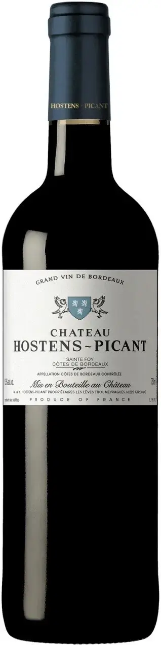 Вино Chateau Hostens-Picant, Sainte-Foy Bordeaux AOC, 2018, 0.75 л