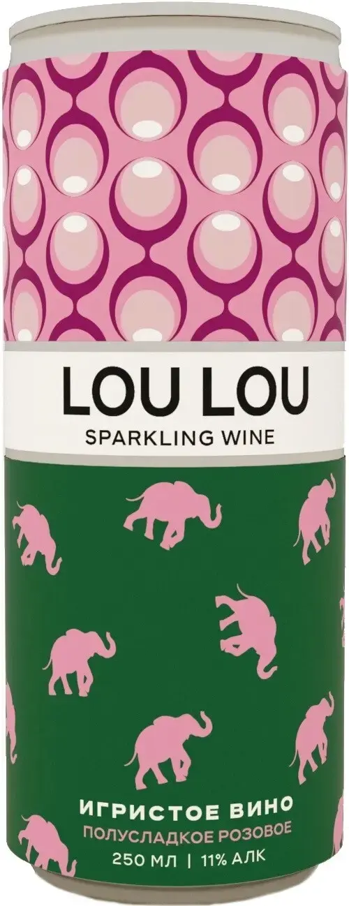  Lou Lou Rose Semisweet, in can, 0.25 л 