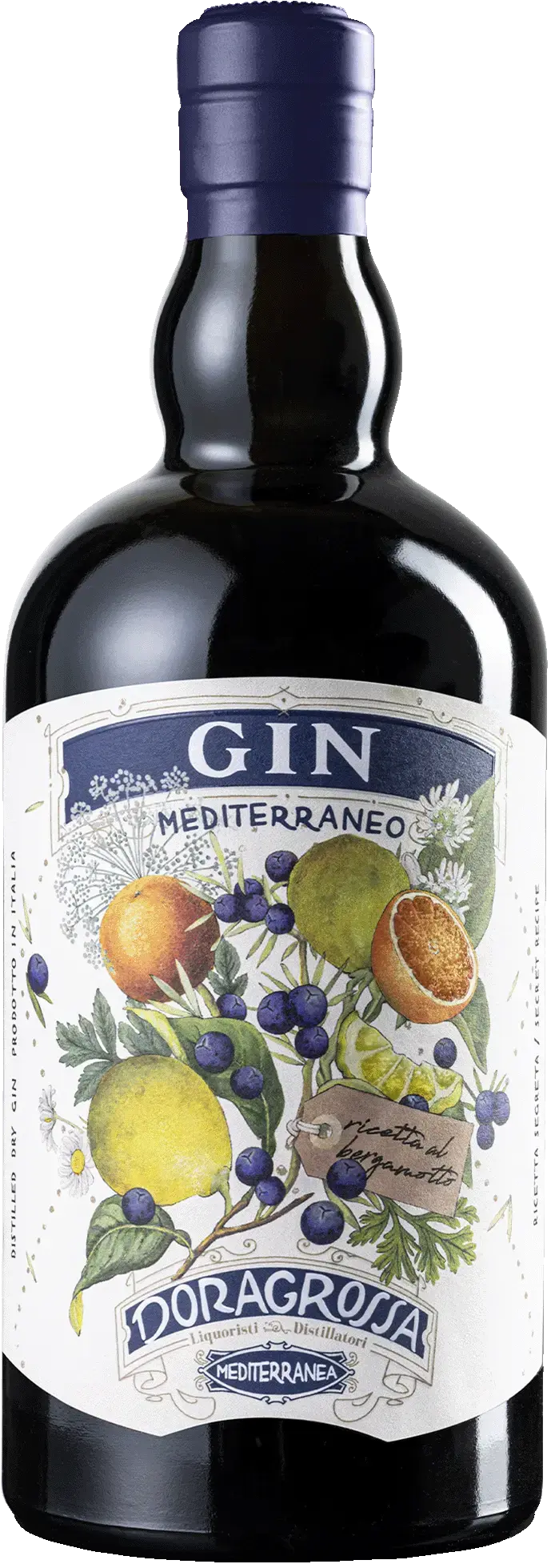 Джин Doragrossa Gin Mediterraneo Al Bergamotto, 0.7 л
