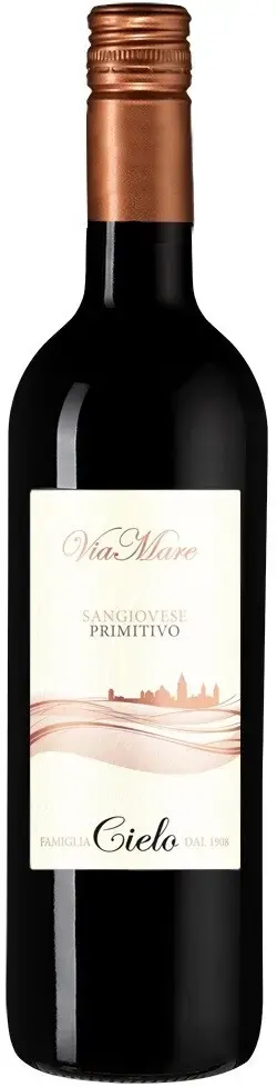 Вино Cielo e Terra Viamare Sangiovese Primitivo, 2022, 0.75 л